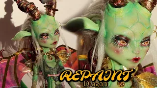 REPAINT ! Dragon OOAK Monster High CAM Gorgon Doll Custom Tutorial •JackyOhhh