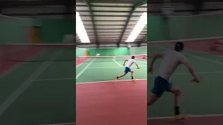 😍 Running Slide On Hard Court 🤸🏻‍♂️ #Shorts