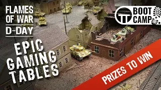 Epic Gaming Tables of the Flames of War D-Day Boot Camp