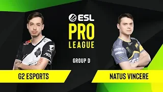 CS:GO - G2 Esports vs. Natus Vincere [Overpass] Map 1 - Group D - ESL EU Pro League Season 10