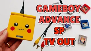 Pokémon Pikachu Gameboy Advance SP GBA SP AV TV Out Mod