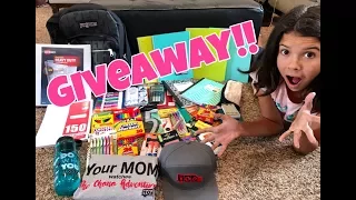 HUGE BACK TO SCHOOL GIVEAWAY - SCHOOL SUPPLIES HAUL!