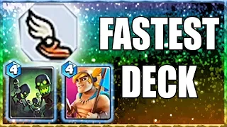 Castle Crush Fastest Deck EVER! Highest SPEED Cards!