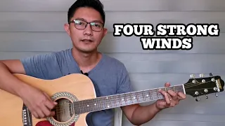 FOUR STRONG WINDS | Basic Guitar Tutorial for Beginners (Tagalog)