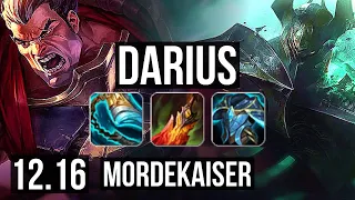 DARIUS vs MORDEKAISER (TOP) | 15/0/5, Legendary, 800K mastery, 300+ games | EUW Master | 12.16