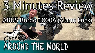 3 MINUTES REVIEW: ABUS BORDO 6000A (ALARM LOCK)