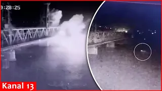 Russians ATTACK with underwater drone the bridge through which weapons were transported to Ukraine
