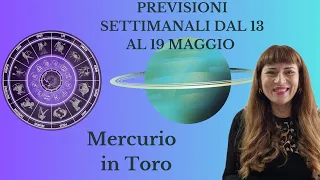 Previsioni settimanali dal 13 al 19 maggio 2024