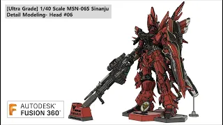 [Ultra Grade] 1/40 Scale MSN-06S Sinanju Detail Modeling- Head #06