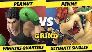 The Grind 202 Winners Quarters - Peanut (Little Mac) Vs. Penne (Bowser) Smash Ultimate - SSBU