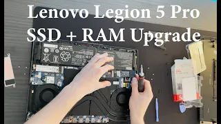 Lenovo Legion 5 Pro NVME M.2 SSD / RAM Upgrade (Ryzen 7 5800H, 32GB RAM, RTX 3070, 1TB NVME SSD) 4K