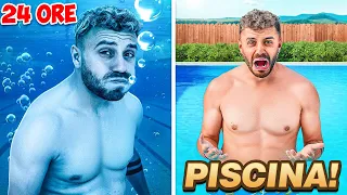 🌊 VIVO IN PISCINA PER 24 ORE!!! 😱