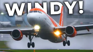 PLANE SPOTTING in 40MPH CROSSWIND! (60kts at 2,000ft!) 😯 | With ATC (Bristol Airport) 4K