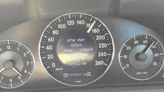 Mercedes CLK200 Kompressor 0-200km/h acceleration