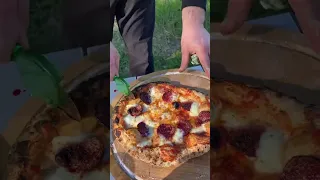Готовим пиццу за 2 минуты!!!! Печь для пиццы на дровах. Портативная печь для пиццы