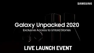 Galaxy Note 20, Galaxy Tab S7, Galaxy Watch 3, Galaxy Buds Live and Galaxy Z Fold 2 LIVE LAUNCH