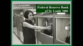 Computer History Automated Check Processing 1989 Federal Reserve BANK tour (women computing)