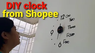 DIY clock from Shopee