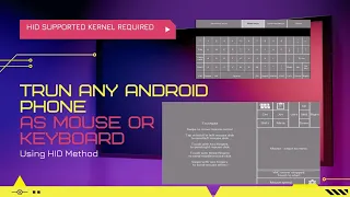 Use Android Phone As Keyboard/Mouse Without Bluetooth and Wi-Fi || ROOT REQUIRED*