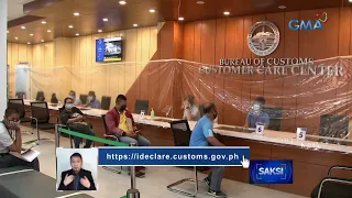 Pagpasa ng Customs declaration form para sa inbound travelers, magiging online na | Saksi
