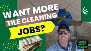 Tile cleaning business tip and Ride along