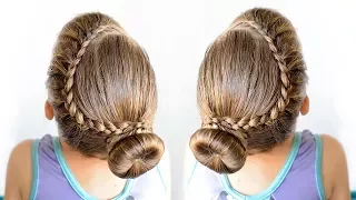 Lace Braid bun - Dance hairstyle for little girls