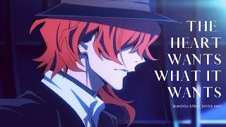 the heart wants what it wants - soukoku [bungou stray dogs amv]