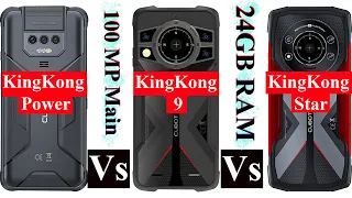 CUBOT KingKong Power Vs CUBOT Kingkong 9 Vs CUBOT KingKong Star | Comparison Video | 2023