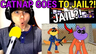 CATNAP GOES TO JAIL?! (Cartoon Animation) @GameToonsOfficial REACTION!