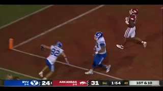 2nd half film review of selected plays BYU offense vs Arkansas