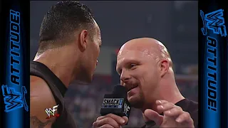 Stone Cold and The Rock face off before WrestleMania X-Seven | SmackDown! (2001)