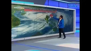 24 Oras: Bagyong Falcon at pinalalakas nitong Habagat, patuloy na magpapaulan sa bansa