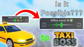 Can you complete Taxi Boss company without spending money? (Roblox Taxi Boss)