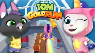 Talking Tom Gold Run - Becca and Unicron Angela - Full Screen   Walkthrough Gameplay