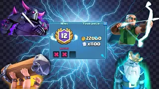 12 WIN GRAND CHALLENGE ATTEMPT WITH PEKKA BRIDGE SPAM DECK | CLASH ROYALE