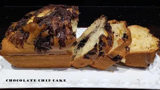 if you have 2 eggs, flour and milk, make this delicious chocolate chip cake