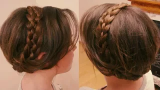 Причёска из кос. Очень быстро. Видео-урок. Hair tutorial.