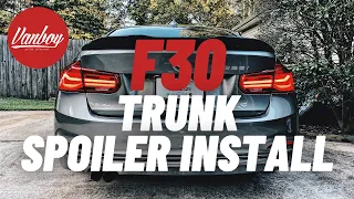 INSTALLING A TRUNK SPOILER ON MY BMW F30 | #EBAY