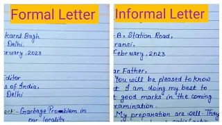 How to write letter//Formal and Informal Letter in English//Format of Letter