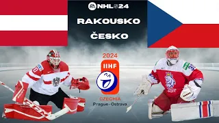 ČESKO - RAKOUSKO Mistrovství světa 2024 | NHL24 let'splay