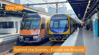 Sydney Trains Vlog 2135: Behind the Scenes - Follow Me Around