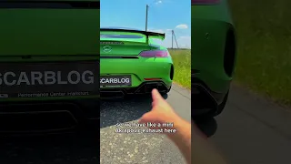 AMG GT R has 3 exhausts?! + Sound