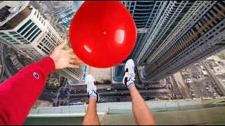 Worlds Strongest Water Balloon VS Roof Drop