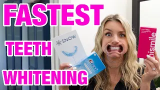 Best Teeth Whitening Product for  IMMEDIATE Results: HiSmile vs Snow vs Crest