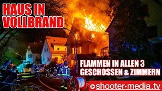 🔥🔥  GEBÄUDEVOLLBRAND - FLAMMEN in ALLEN ZIMMERN & STOCKWERKEN  🔥🔥 |  Großeinsatz