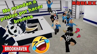 TERMINE EN PRISION 😭 - HACIENDO BROMAS EN BROOKHAVEN - ROBLOX