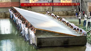 Amazing Way they Produce Gigantic Sheets of Traditional Paper