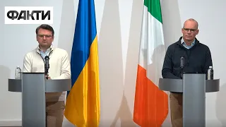 ⚡ Прес-конференція очільників МЗС України та Ірландії 2022