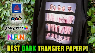 BEST DARK T-SHIRT TRANSFER PAPER ?! PPD vs AVERY vs MORE! + WASH TEST! || Lucykiins