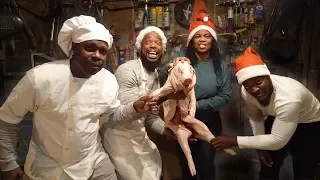 Cooking A WILD PIG Southern Style w/ The Family! Cooking with Chef Holiday Edition!